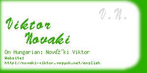 viktor novaki business card